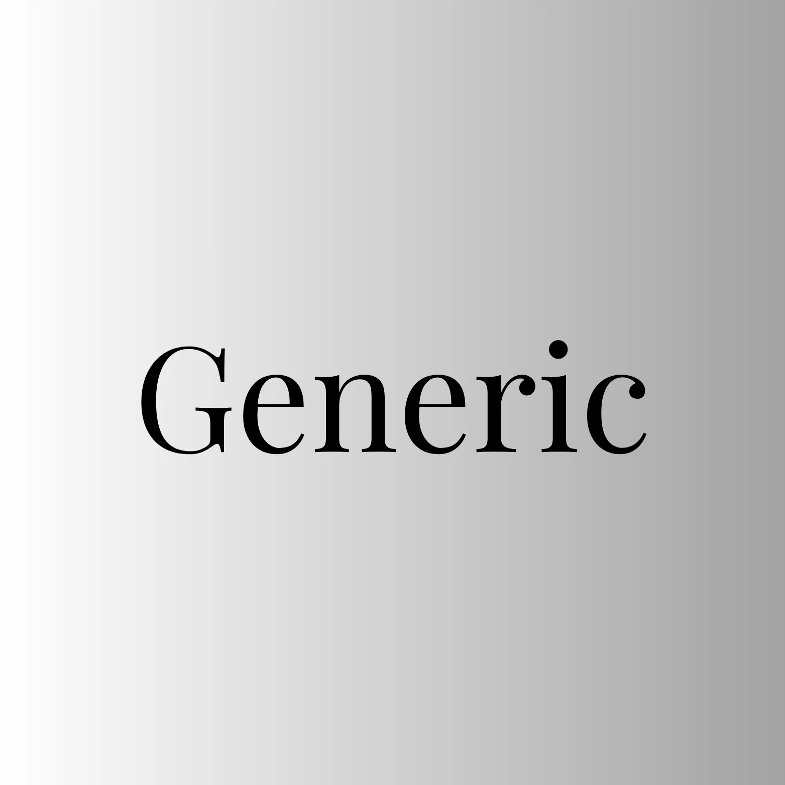 Generic Brand